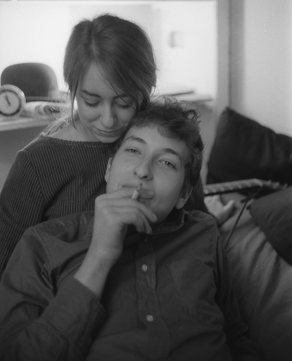 Bob Dylan and Suze Rotolo in their New York City apartment, 161 W 4th St. 