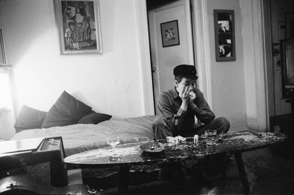 Dylan playing harmonica