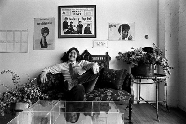 Jann Wenner at Rolling Stone's offices in San Francisco, 1969. © Baron Wolman.