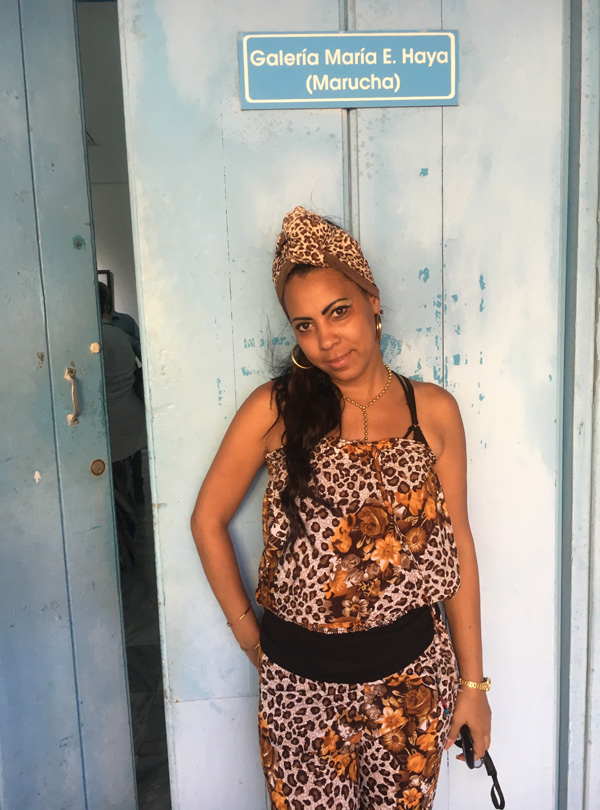 Conchita, who works at Fototeca de Cuba.