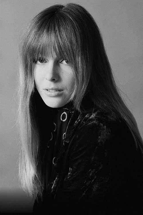 Rock groupie Catherine James at the A&M Studio in Los Angeles, CA, November 1968.